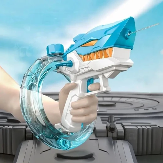 Shark Water Spray Bracelet for Kids, Fun Summer Outdoor Toy, Refillable & Easy to Use, Safe, Durable Water Blaster Wristband for Beach, Pool & Backyard Play - Image 10