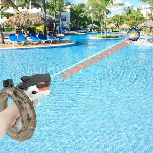 Shark Water Spray Bracelet for Kids, Fun Summer Outdoor Toy, Refillable & Easy to Use, Safe, Durable Water Blaster Wristband for Beach, Pool & Backyard Play - Image 14