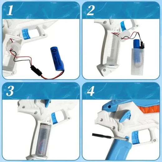 Shark Water Spray Bracelet for Kids, Fun Summer Outdoor Toy, Refillable & Easy to Use, Safe, Durable Water Blaster Wristband for Beach, Pool & Backyard Play - Image 5