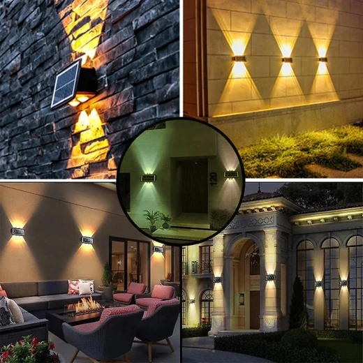 مصباح حائط شمسي مزخرف BD-6 سداسي تصميم صحراوي إضاءة خارجية - Image 4