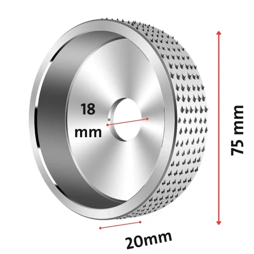 Wood Grinding Wheel for Angle Grinder & Drill - Shaping & Carving - Image 6