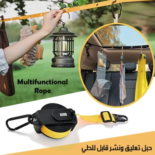 Foldable Clothesline for Indoor & Outdoor Drying, Durable, Space-Saving & Easy to Use Drying Rack - Image 2