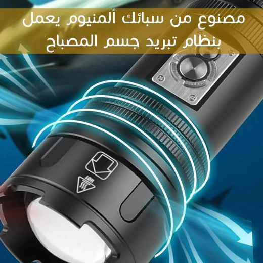 Lux D628-C Long Range LED Flashlight, Durable, Lightweight, High-Powered Beam for Camping & Hunting - Image 8