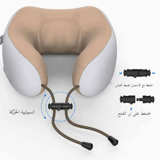 وسادة تدليك الرقبة على شكل حرف U: راحة السفر والمنزل لتخفيف الآلام - Image 4