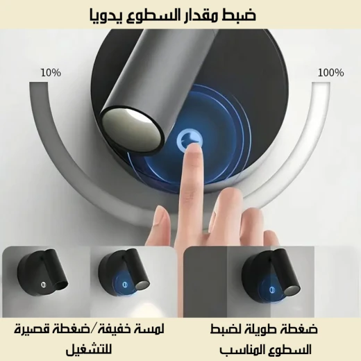 كشاف LED لاسلكي للاستخدام الداخلي, إضاءة موضعية قوية موفرة للطاقة تعمل بالبطارية, قابل للتركيب بدون أدوات للممرات، الخزائن، الرفوف أو الديكور الجداري - Image 7
