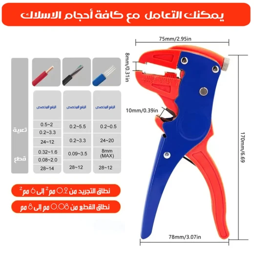 Automatic Wire Stripper and Cutter, Multi-Gauge, Ergonomic Electrical Tool for Fast & Precise Wire Preparation - Image 3