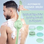 Automatic Shower Brush with Dual Rotating Heads, Rechargeable Electric Body Scrubber with Gentle Exfoliation & Comfortable Handles, Spa-Like Skincare at Home