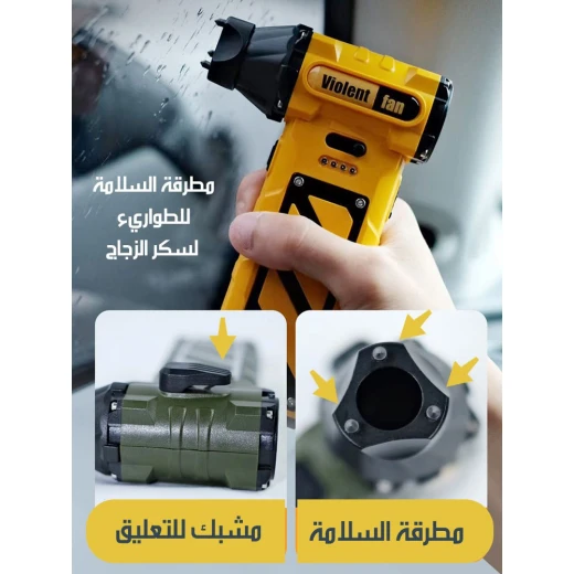 مروحة نفاثة صغيرة عالية السرعة, مروحة شخصية محمولة وقابلة لإعادة الشحن، جهاز تبريد مدمج للسفر أو المكتب أو الاستخدام الخارجي - Image 3