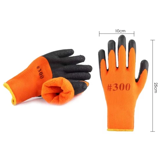 Waterproof Rubber Work Gloves Anti Slip Protection Black Set of 2 - Image 8