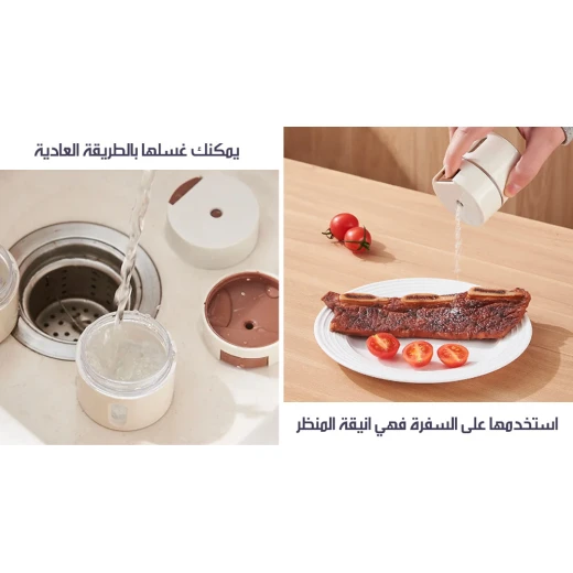 طقم برطمانات توابل مغناطيسية من الفولاذ المقاوم للصدأ منظم تخزين المطبخ 12 قطعة - Image 8
