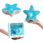 Ocean Wave Night Light Projector, Soothing Ambiance, Blue, White, 1 Unit