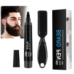 Beard Pen for Men, Natural Filling, Black, Long Lasting, Set of 1