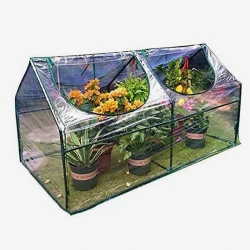 Garden Greenhouse Plastic Plant Shelter for Outdoor Gardening with Optimal Light & Humidity Control 2024 Edition. Ideal for Home Gardens and Small Farms, Easy Setup
