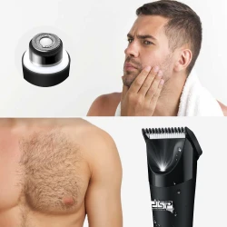 DSP Body And Beard Shaver 60383 Dual Head Electric Trimmer for Men, Waterproof Design, Precision Trimming