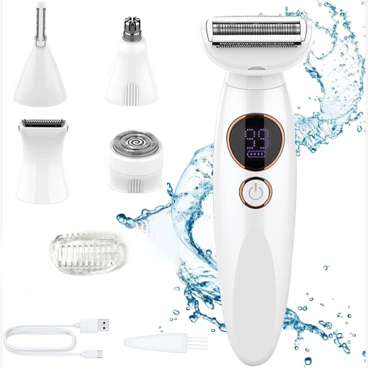 DSP Ladies' Grooming Kit 5 in 1 Electric Shaver for Women, Pink - Dsp - Image 2