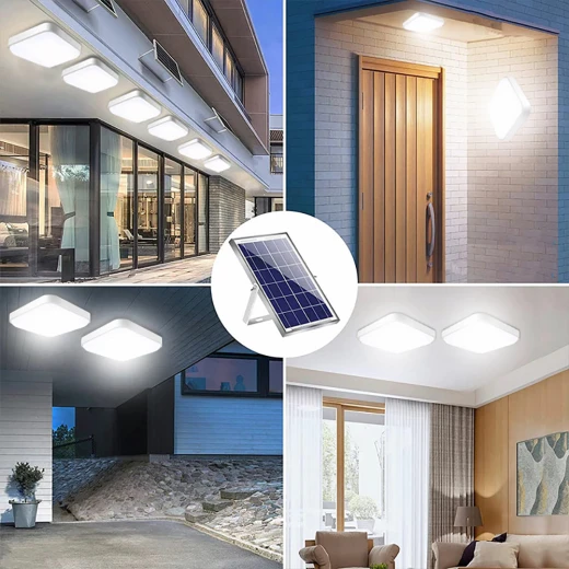 Solar Powered LED Ceiling Lights Waterproof Indoor Lighting System with Remote Control Offering 3 Lighting Modes (White, Natural, Warm) Perfect for Home Use 35 Dinar Price - Sunspark - Image 9