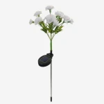 Solar Powered Outdoor Garden Flowers, Waterproof LED Lights, Set of 2