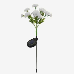 Solar Powered Outdoor Garden Flowers, Waterproof LED Lights, Set of 2