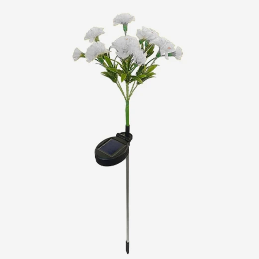 Solar Powered Outdoor Garden Flowers, Waterproof LED Lights, Set of 2 - Image 2