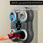 لعبة ملاكمة للأطفال مع أضواء وموسيقى, متعة تفاعلية للعب النشط عزز التنسيق وردود الفعل والمهارات الاجتماعية آمنة ومتينة