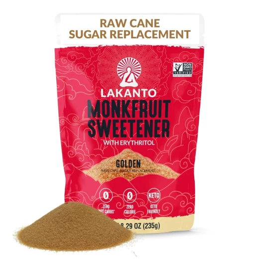 Lakanto Golden Monk Fruit Sweetener with Erythritol, Sugar Substitute, 8.29 Ounce - Image 5