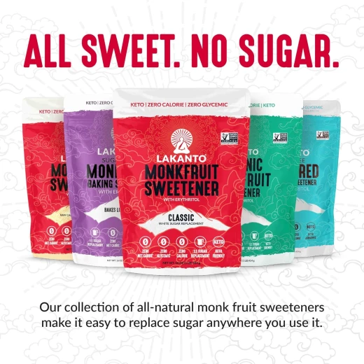 Lakanto Golden Monk Fruit Sweetener with Erythritol, Sugar Substitute, 8.29 Ounce - Image 6