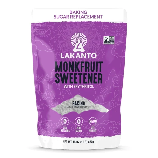 Lakanto Baking Monk Fruit Sweetener with Erythritol, Zero Calorie Sugar Substitute, 1 lb - Lakanto - Image 3