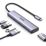 UGREEN USB-C to 4-Port USB 3.0 and HDMI Adapter CM417 for MacBook Pro/Air - Ugreen