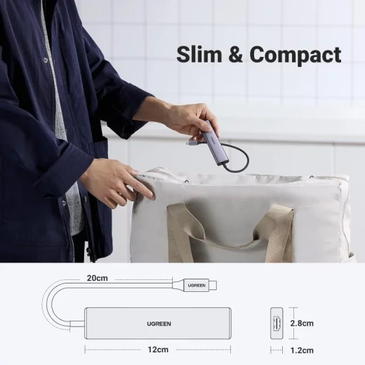UGREEN USB-C to 4-Port USB 3.0 and HDMI Adapter CM417 for MacBook Pro/Air - Ugreen - Image 6
