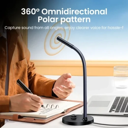 UGREEN Desktop USB Microphone CM564 Omnidirectional for Streaming, Podcasting, and Conferencing - Ugreen - Image 2