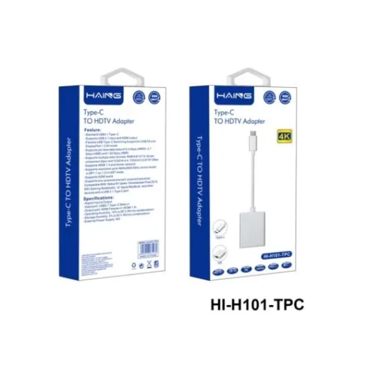 محول يو جرين MM123 USB C إلى HDMI و VGA أبيض، 4K UHD، متوافق مع Thunderbolt 3 - يوجرين - Image 4