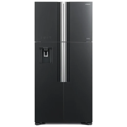 Hitachi R W800PJ7 Refrigerator 4 Door French Door Glass Black 540L - Hitachi - Image 3