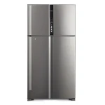 ثلاجة هيتاشي R-V860PJ1BSL ببابين ستانلس ستيل ارتفاع 1835 ملم - هيتاشي