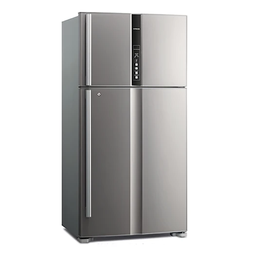 ثلاجة هيتاشي R-V860PJ1BSL ببابين ستانلس ستيل ارتفاع 1835 ملم - هيتاشي - Image 2