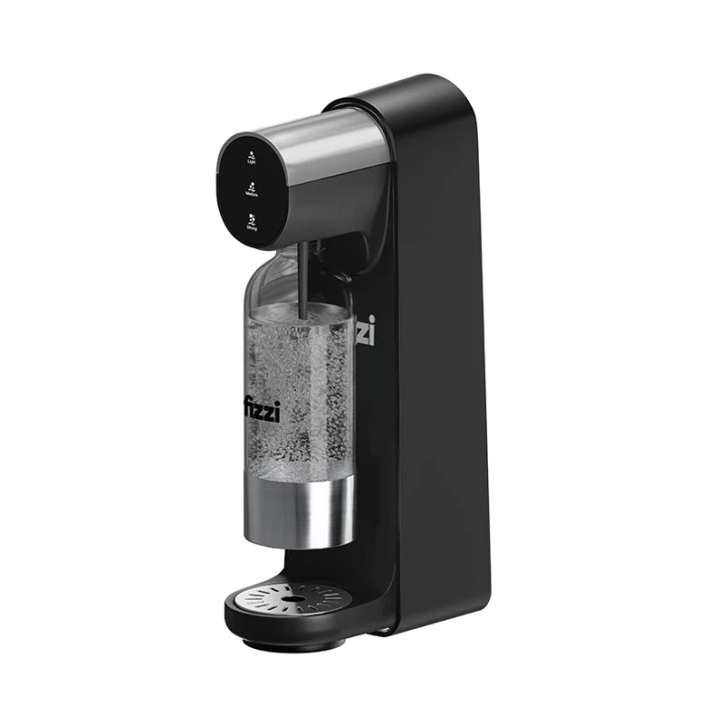 Nutricook Fizzi Sparkling Water Maker One Touch Operation Black 1 Liter Bottle - Nutricook
