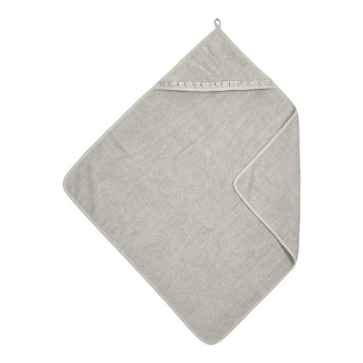 Cambrass Ruffle Bathcape 80x80 cm ME-Terry Greige Baby Bath Towel Cambrass Ruffle Bathcape 80x80 cm ME-Terry Greige Baby Bath Towel