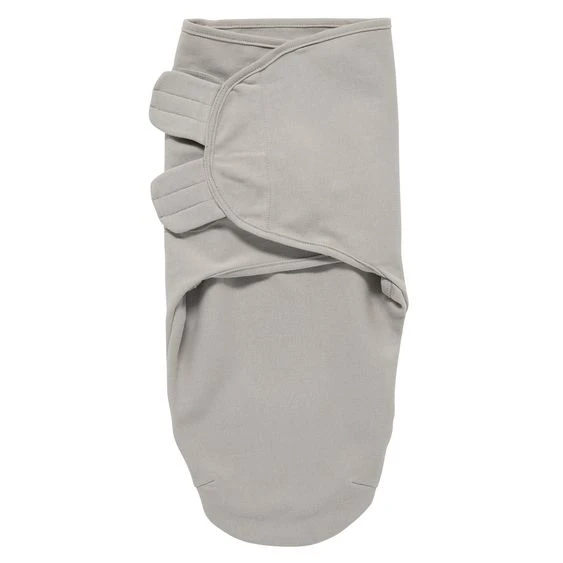 Meyco Baby Swaddle Sack Grey 0-3 Months Soft Jersey Cotton Newborn Sleep Aid - Meyco