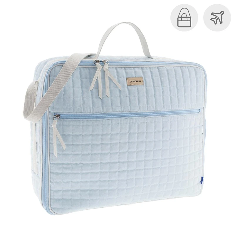 Cambress Carla Diaper Bag Celeste, Spacious and Stylish for Baby Essentials - Cambrass