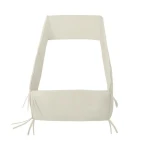 Cambrass Liso E Beige Cot Bumper 420 cm, Polyester Cotton Blend, Spanish Made - Cambrass