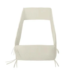 Cambrass Liso E Beige Cot Bumper 420 cm, Polyester Cotton Blend, Spanish Made