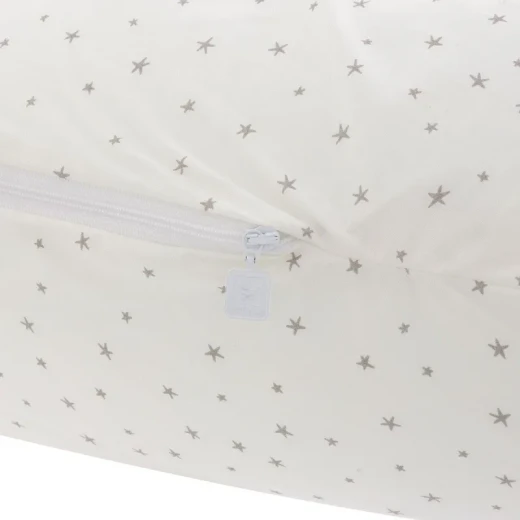 Cambrass Luna Nursing Pillow Beige Supportive Pregnancy Pillow 80x185x16cm with Removable Cover for Breastfeeding and Comfortable Sleep Durable Design - Cambrass - Image 4