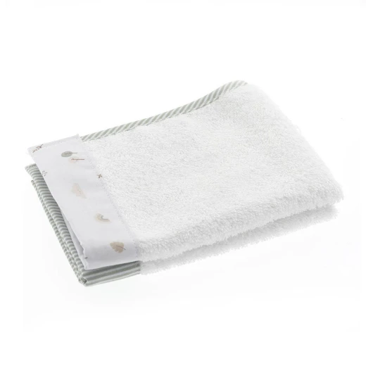 Cambrass Greeny Baby Washcloth Set of 2, TENCEL Fiber, 25x35 cm Cambrass Greeny Baby Washcloth Set of 2, TENCEL Fiber, 25x35 cm