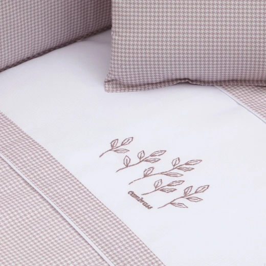 Cambrass Windsord 2-Piece Crib Bedding Set, Pink, 60x120 cm, Includes Quilt and Bumper - Cambrass - Image 3