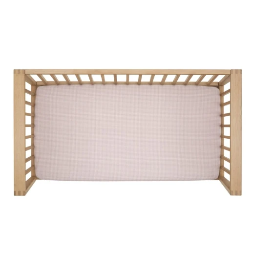 طقم ملاءة سرير أطفال كامبراس ميني ويندسور، طقم من 2، 60x120x17 سم، وردي - كامبراس - Image 8