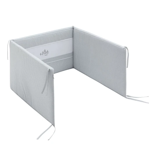 Cambrass Windsord 2-Piece Crib Bedding Set, Grey, 60x120 cm, Includes Quilt and Bumper - Cambrass - Image 5