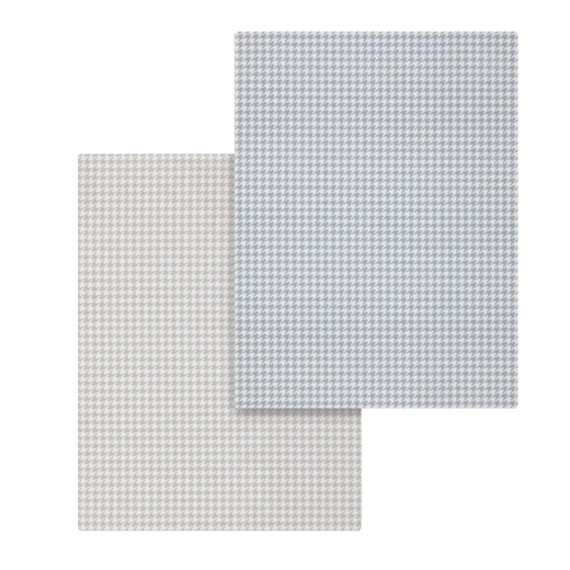 طقم ملاءات سرير أطفال صغير كامبريس ميني ويندسور رمادي، عبوة من 2، 50x82x10 سم، قطن مصري 100% - كامبراس - Image 2