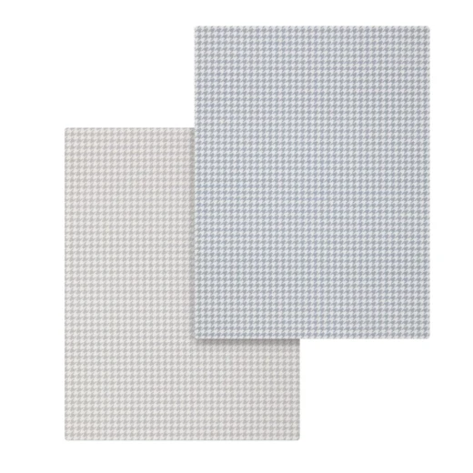 طقم ملاءات سرير أطفال صغير كامبريس ميني ويندسور رمادي، عبوة من 2، 50x82x10 سم، قطن مصري 100% - كامبراس - Image 6