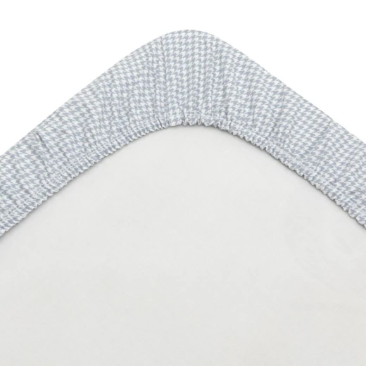 Cambrass Mini Windsord Crib Fitted Sheet Set of 2, 60x120x17 cm, Grey, Egyptian Cotton - Cambrass - Image 7