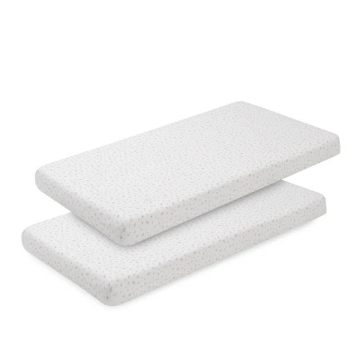 طقم ملاءات سرير كامبريس بلوميتي وردي مقاس 60، طقم من 2، 60x120x17 سم، قطن مصري 100% طقم ملاءات سرير كامبريس بلوميتي وردي مقاس 60، طقم من 2، 60x120x17 سم، قطن مصري 100%