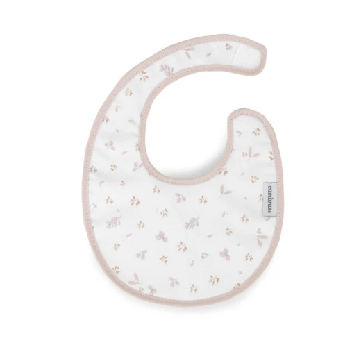 Cambrass Plumeti Pink Round Baby Bib with Velcro Closure 16x19x1 cm Cambrass Plumeti Pink Round Baby Bib with Velcro Closure 16x19x1 cm